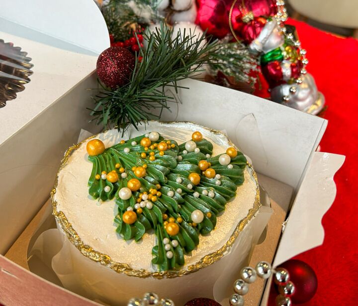 Бенто торт шварцвальдский Ёлочка