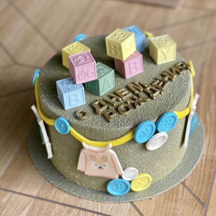 Торт кубики