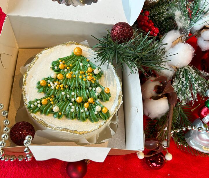 Бенто торт шварцвальдский Ёлочка